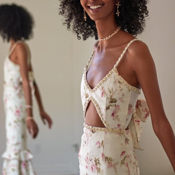 V. Chapman Luna Dress in English Rose XS NWT - Picture 3 of 5